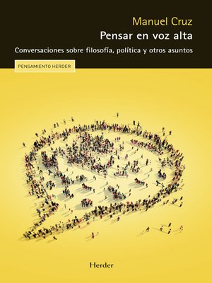 cover image of Pensar en voz alta